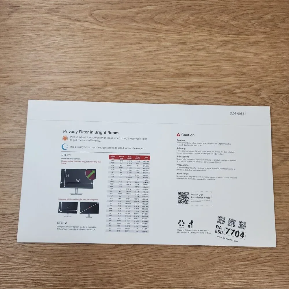 Bersem Privacy Screen Protector 24